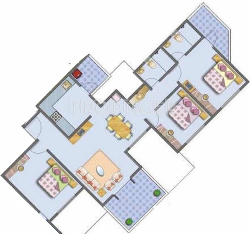 Mont Vert Biarritz (3BHK+3T (1,442 sq ft) 1442.24 sq ft) Mont Vert Biarritz (3BHK+3T (1,442 sq ft) 1442.24 sq ft)