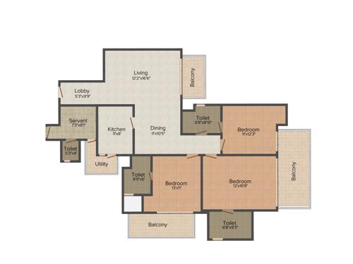 Bestech Park View Spa Next (3BHK+3T (1,935 sq ft) Servant Room 1935 sq ft) Bestech Park View Spa Next (3BHK+3T (1,935 sq ft) Servant Room 1935 sq ft)