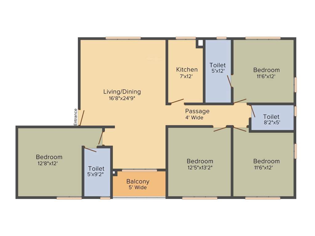 Space Club Town Gateway (4BHK+3T (2,006 sq ft) 2006 sq ft)