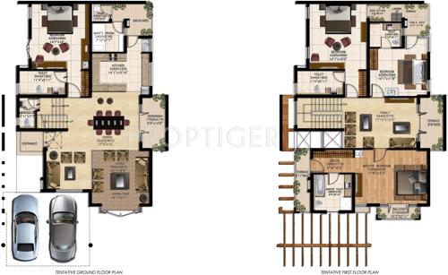 DLF Bella Greens (4BHK+6T (3,222 sq ft) + Servant Room 3222 sq ft)