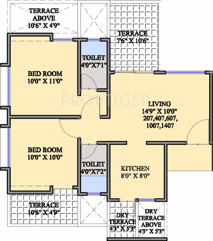 Mantra Moments (2BHK+2T (983 sq ft) 983 sq ft) Mantra Moments (2BHK+2T (983 sq ft) 983 sq ft)