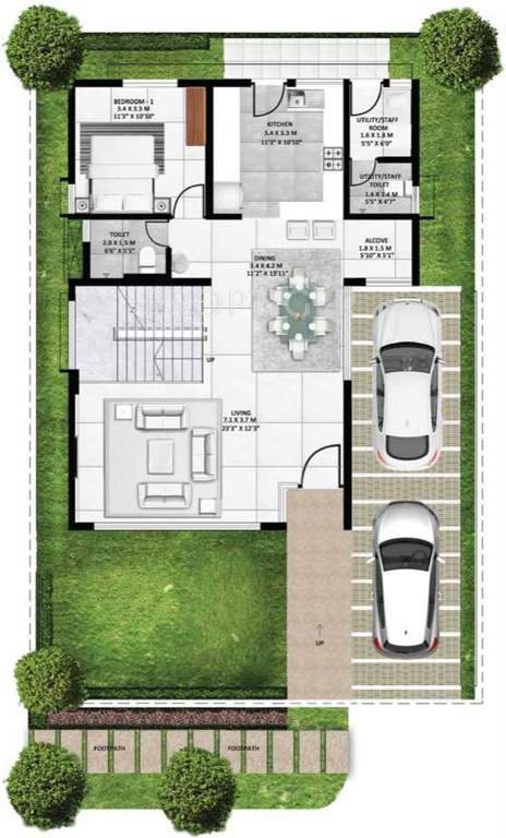 Godrej Gold County (4BHK+5T (3,200 sq ft) + Servant Room 3200 sq ft)