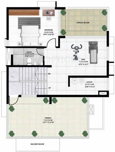 Godrej Gold County (4BHK+5T (3,200 sq ft) + Servant Room 3200 sq ft)