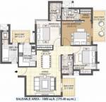 Adani Oyster Grande (3BHK+3T (1,889 sq ft) + Servant Room 1889 sq ft)