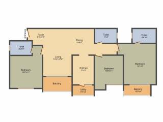 Ozone Greens (3BHK+3T (1,743 sq ft) 1743 sq ft) Ozone Greens (3BHK+3T (1,743 sq ft) 1743 sq ft)