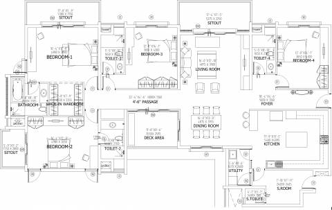 3150 Sq Ft 4 Bhk Floor Plan Image Saran Developers Mulberry