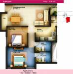 Arihant Chetna (2BHK+2T (1,016 sq ft)   Pooja Room 1016 sq ft)