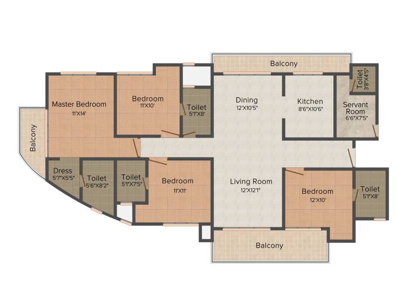 Aditya Celebrity Homes (4BHK+5T (2,186 sq ft) + Servant Room 2186 sq ft)
