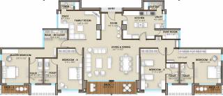 Phoenix One Bangalore West (4BHK+4T (3,436 sq ft)   Study Room 3436 sq ft)