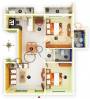CoEvolve Placid (2BHK+2T (941 sq ft) + Study Room 941 sq ft)