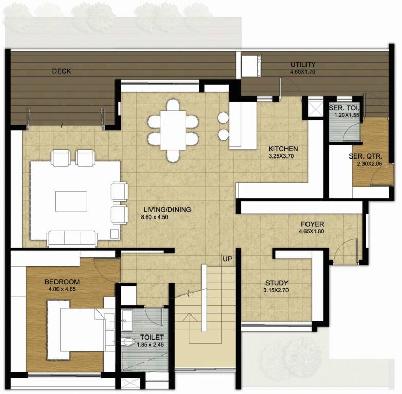 Value Willow Farm (3BHK+3T (3,872 sq ft)   Study Room 3872 sq ft)