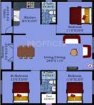 DS Serene (3BHK+2T (1,370 sq ft) 1370 sq ft) DS Serene (3BHK+2T (1,370 sq ft) 1370 sq ft)