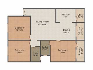 Neeladri Prince (3BHK+2T (1,470 sq ft) 1470 sq ft) Neeladri Prince (3BHK+2T (1,470 sq ft) 1470 sq ft)