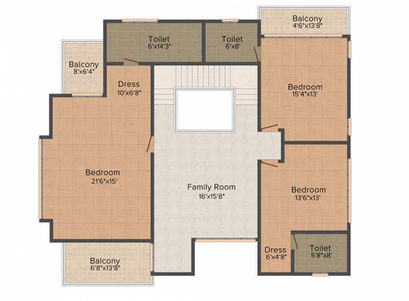 Azven Breathe (4BHK+5T (3,418 sq ft)   Servant Room 3418 sq ft)