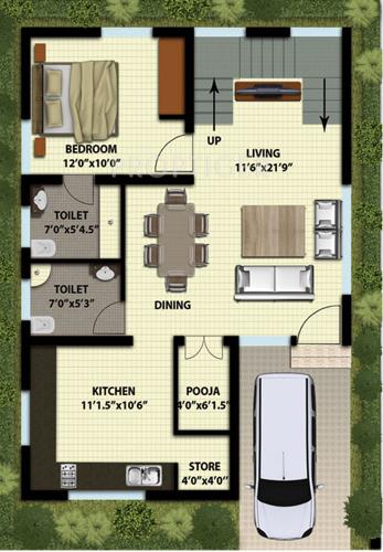 Manjunatha Kingspark (3BHK+4T (1,700 sq ft)   Pooja Room 1700 sq ft)