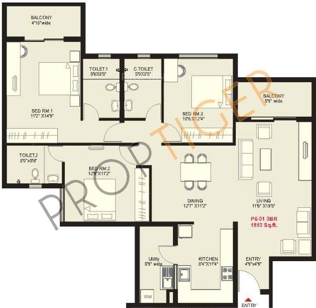 SNN Raj Serenity Phase 2 (3BHK+3T (1,810 sq ft) 1810 sq ft) SNN Raj Serenity Phase 2 (3BHK+3T (1,810 sq ft) 1810 sq ft)