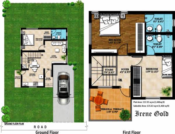 Artha Reviera (3BHK+3T (1,460 sq ft) 1460 sq ft)