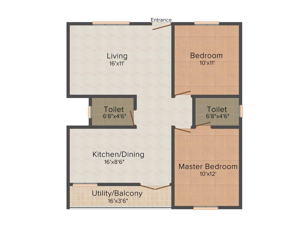 DS DSMAX SCION (2BHK+2T (1,136 sq ft) 1136 sq ft)