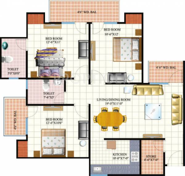 Mahagun Group Mahagunpuram (3BHK+2T (1,300 sq ft) 1300 sq ft) Mahagun Group Mahagunpuram (3BHK+2T (1,300 sq ft) 1300 sq ft)