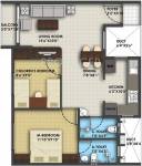 Icon Honey Pool (2BHK+2T (827 sq ft) 827 sq ft) Icon Honey Pool (2BHK+2T (827 sq ft) 827 sq ft)