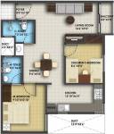Icon Honey Pool (2BHK+2T (877 sq ft) 877 sq ft) Icon Honey Pool (2BHK+2T (877 sq ft) 877 sq ft)