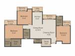 Prateek Wisteria (3BHK+4T (1,735 sq ft) + Study Room 1735 sq ft)