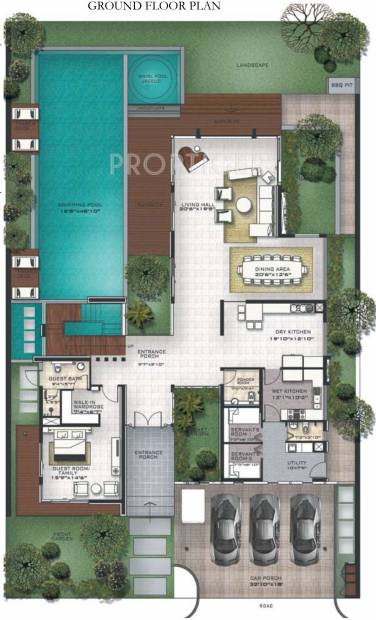 Prestige Golfshire (4BHK+4T (9,719 sq ft) + Servant Room 9719 sq ft)