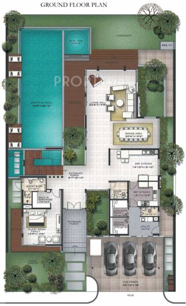 Prestige Golfshire (4BHK+4T (9,905 sq ft) + Servant Room 9905 sq ft)