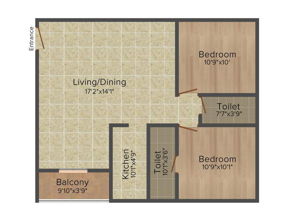 Team Bou Thakuranir Haat (2BHK+2T (976 sq ft) 976 sq ft)