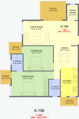 Prospect Silverton (2BHK+2T (1,243 sq ft) 1243 sq ft)