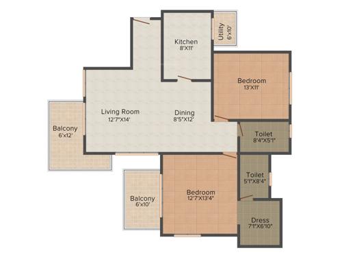 Puri Emerald Bay (2BHK+2T (1,550 sq ft) 1550 sq ft) Puri Emerald Bay (2BHK+2T (1,550 sq ft) 1550 sq ft)