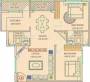 Floor Plan (2BHK+2T (1,075 sq ft) 1075 sq ft) Lakasa Sri Siva Sai Meadows Floor Plan (2BHK+2T (1,075 sq ft) 1075 sq ft)