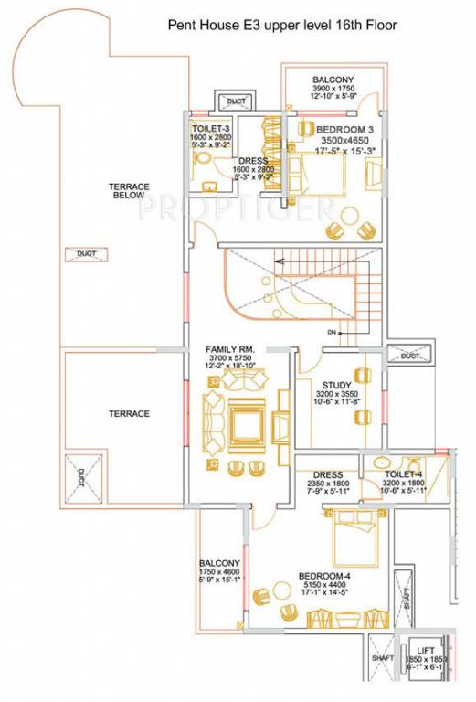 Sobha Althea (4BHK+5T (4,387 sq ft) Study Room 4387 sq ft) Sobha Althea (4BHK+5T (4,387 sq ft) Study Room 4387 sq ft)