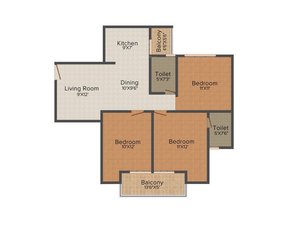 Addela Raj Rakhsa Addela (3BHK+2T (1,340 sq ft) 1340 sq ft)