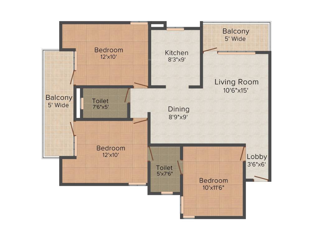 Purvanchal Royal Park (3BHK+4T (1,950 sq ft) 1950 sq ft) Purvanchal Royal Park (3BHK+4T (1,950 sq ft) 1950 sq ft)