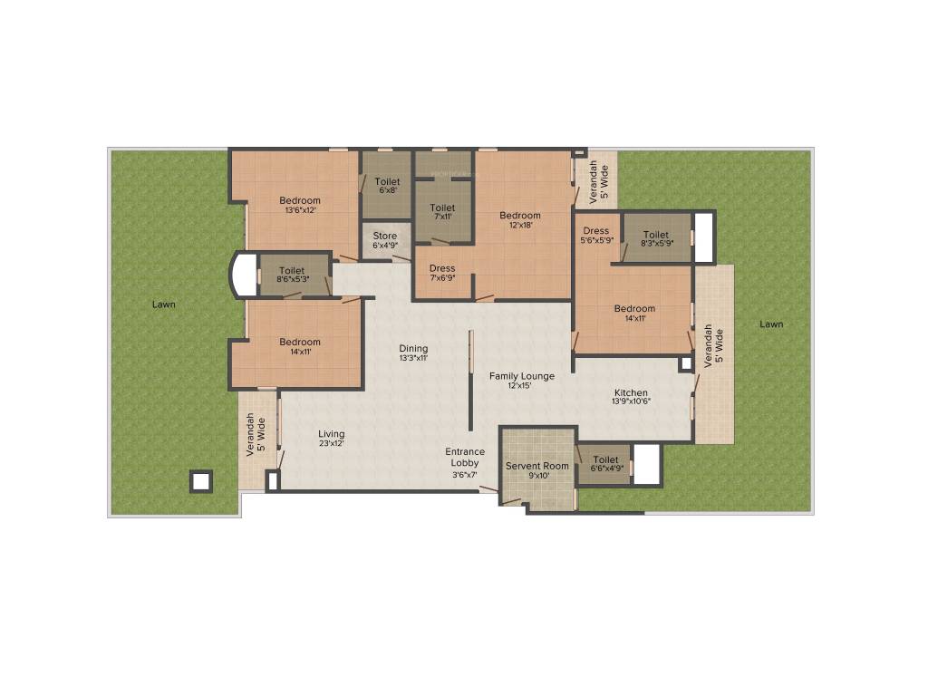 Purvanchal Royal Park (4BHK+5T (2,955 sq ft) + Servant Room 2955 sq ft) Purvanchal Royal Park (4BHK+5T (2,955 sq ft) + Servant Room 2955 sq ft)