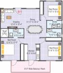 SVS Windgates (3BHK+3T (1,405 sq ft) 1405 sq ft) SVS Windgates (3BHK+3T (1,405 sq ft) 1405 sq ft)
