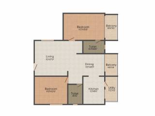 ATZ Splendor (2BHK+2T (1,325 sq ft) 1325 sq ft) ATZ Splendor (2BHK+2T (1,325 sq ft) 1325 sq ft)