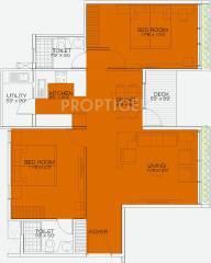 Aditi Tropica (2BHK+2T (1,337 sq ft) 1337 sq ft)