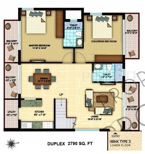 constellation Floor Plan Lower Level Duplex Plan