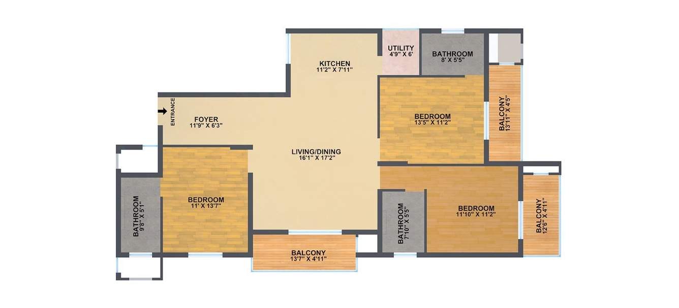 Veracious Vani Villas (3BHK+3T (1,630 sq ft) 1630 sq ft)