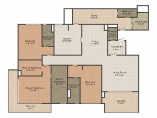 Embassy Lake Terraces (3BHK+3T (3,897 sq ft)   Servant Room 3897 sq ft)
