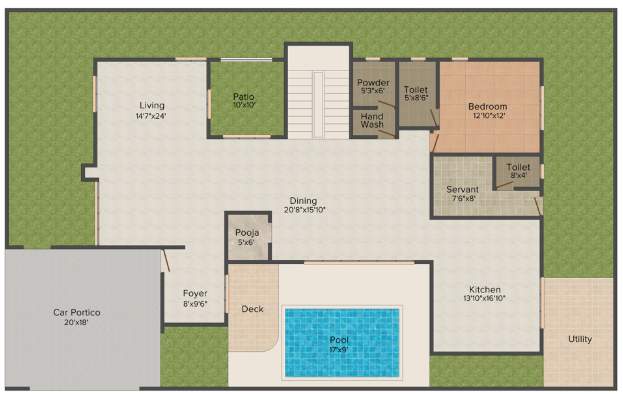 royal sunnyvale Floor Plan Ground Floor Plan