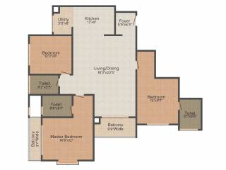 Salarpuria Sattva Salarpuria Sattva Greenage (3BHK+3T (1,872 sq ft) 1872 sq ft)