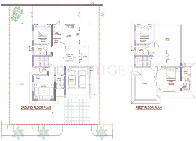 Adarsh Palm Retreat Villas (3BHK+3T (2,590 sq ft) + Pooja Room 2590 sq ft)