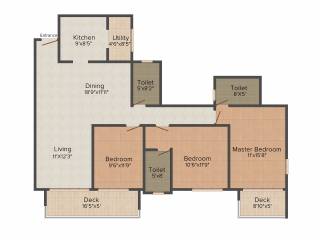 Hiranandani Crossgate (3BHK+3T (1,750 sq ft) 1750 sq ft) Hiranandani Crossgate (3BHK+3T (1,750 sq ft) 1750 sq ft)
