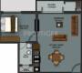 Essem 18 Le Terrace Floor Plan (1BHK+1T)