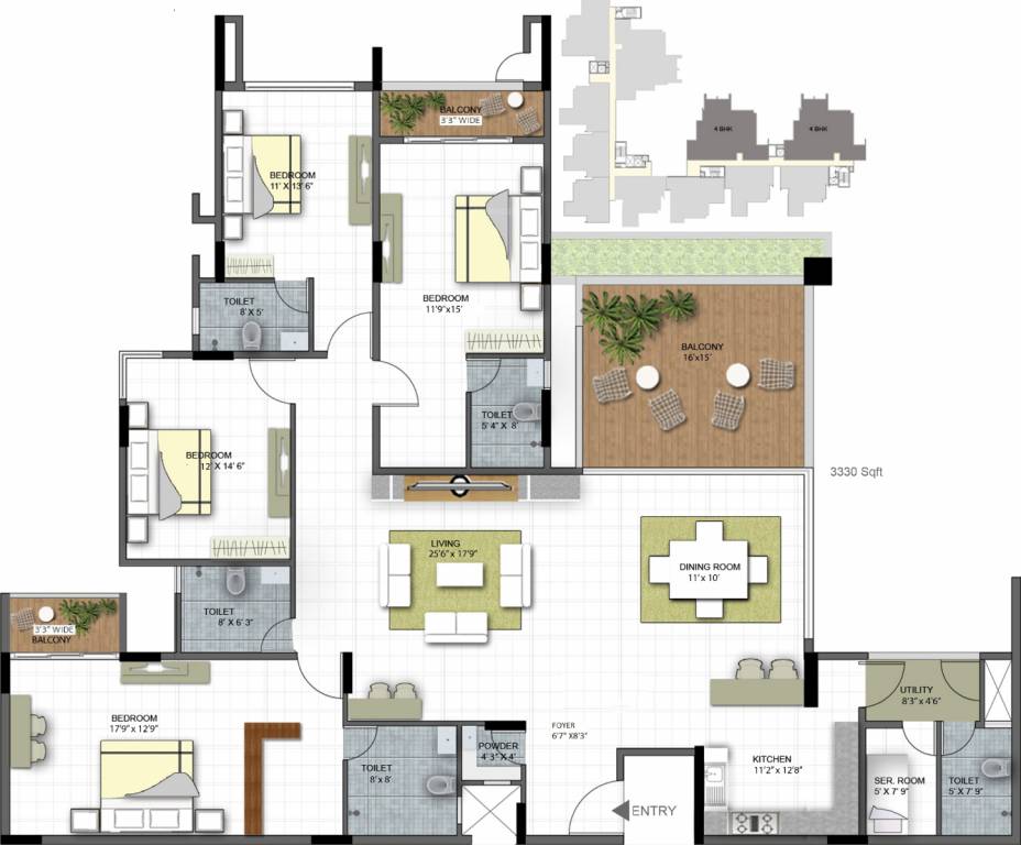 Golden Orchids (4BHK+4T (3,330 sq ft) Servant Room 3330 sq ft) Golden Orchids (4BHK+4T (3,330 sq ft) Servant Room 3330 sq ft)