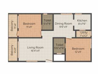 Jana Splendour 1 (2BHK+2T (1,115 sq ft) 1115 sq ft) Jana Splendour 1 (2BHK+2T (1,115 sq ft) 1115 sq ft)