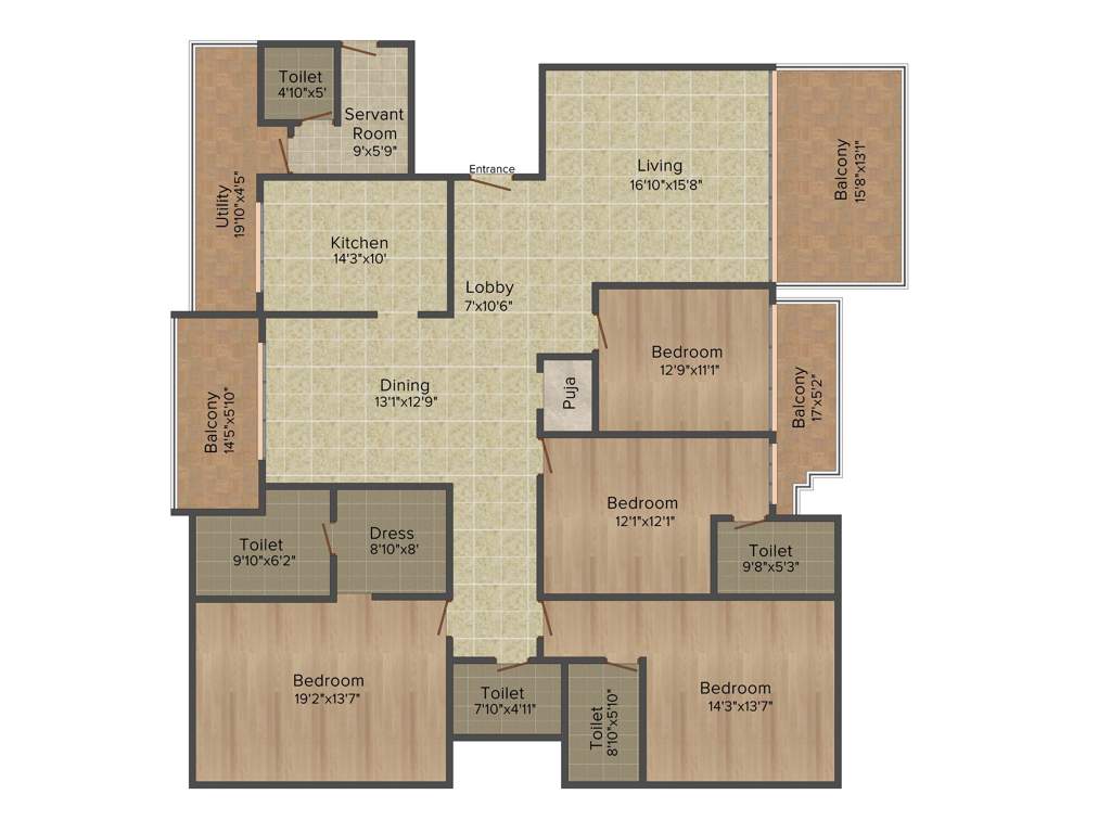 Valmark Apas (4BHK+5T (3,560 sq ft) Servant Room 3560 sq ft)